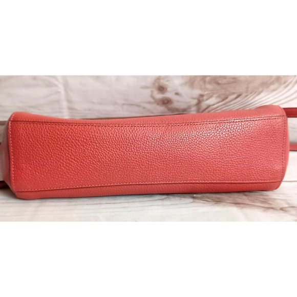 Coach prairie satchel convertible handbag in red signature Coach pebble leather - Picture 4 of 9